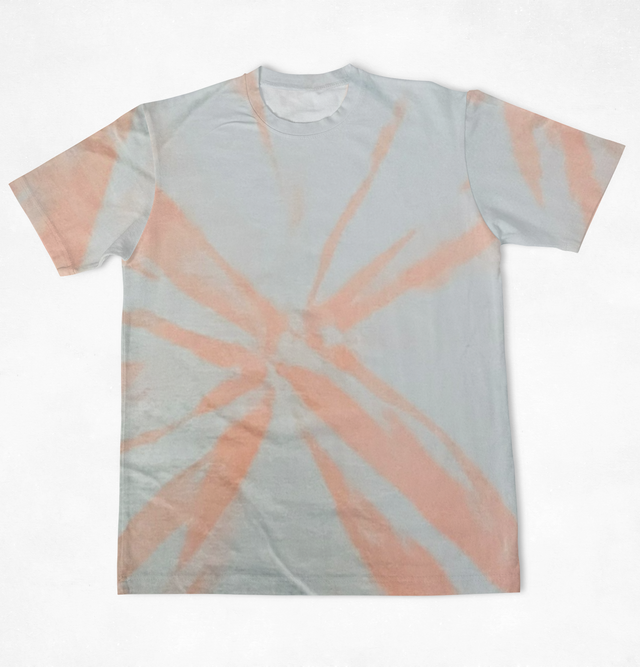 Neon Starburst Tie Dye Unisex Oversized T-Shirt